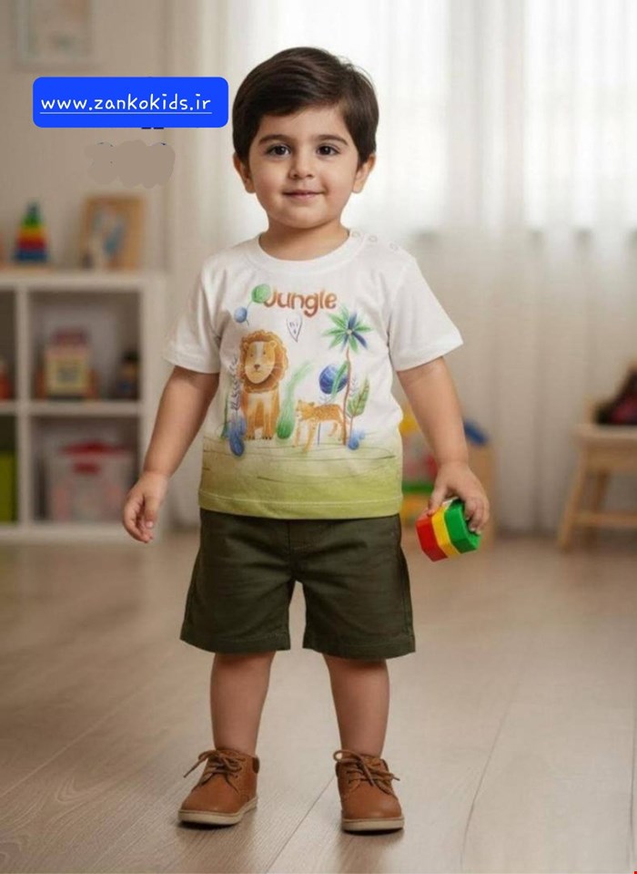 تیشرت و شلوارک طرح جنگل