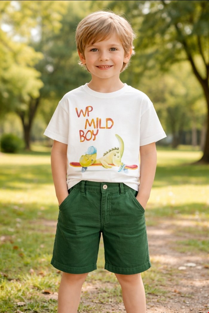 تیشرت و شلوارک طرح دایناسور