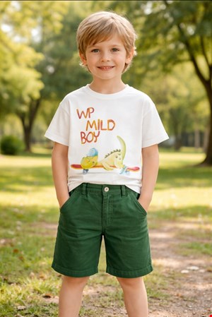 تیشرت و شلوارک طرح دایناسور